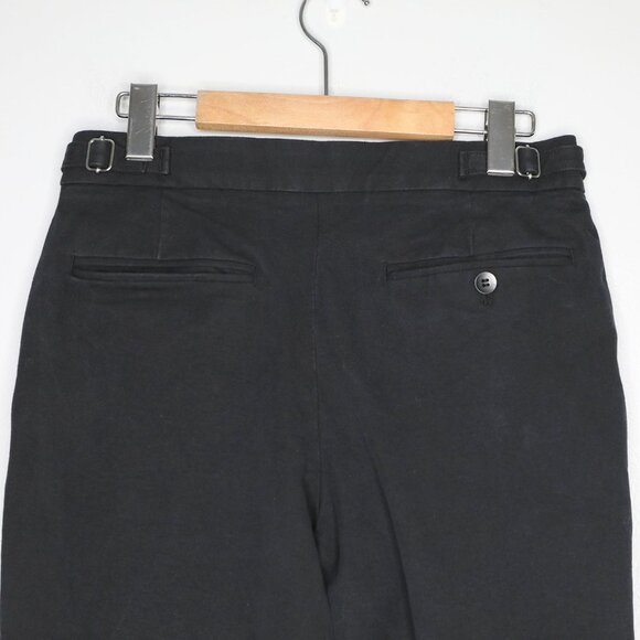 COS Wide Straight Leg Ankle Pant Trousers Black Stretch Minimalist Clean Girl - Picture 5 of 12